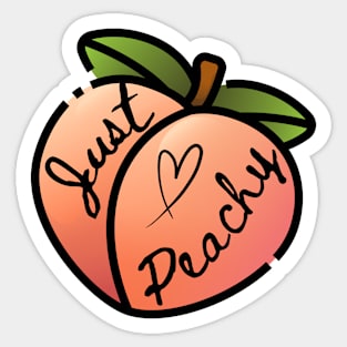 Just Peachy Sticker